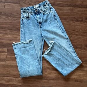 Pull&Bear Light Blue Straight Leg Jeans